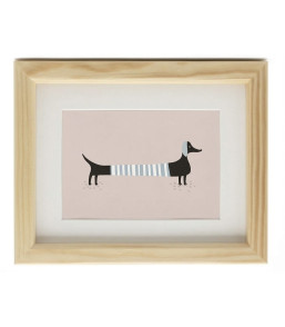 CORNICE CON IMMAGINE BASSOTTO