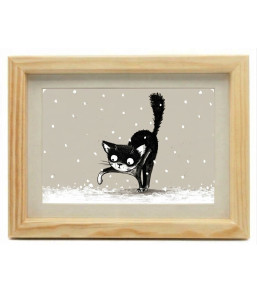 CORNICE CON IMMAGINE GATTO...
