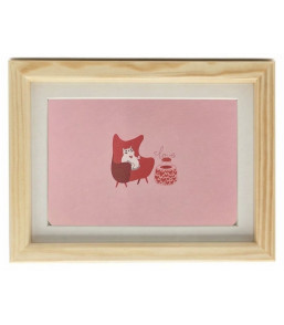 CORNICE CON IMMAGINE GATTO...